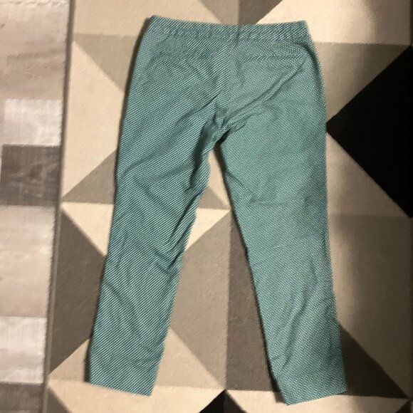 Banana Republic Green Geometric Print Hampton Fit Chino Pants Size 4 - Picture 5 of 8